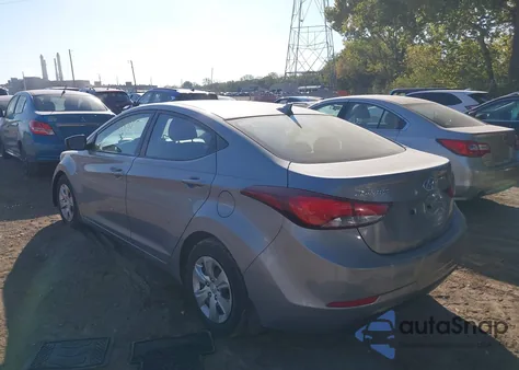 2016 Hyundai Elantra Se from USA, damaged, VIN KMHDH4AE8GU478788